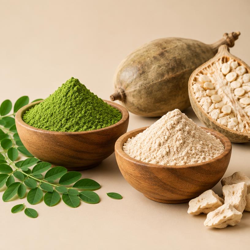 Poudre de Moringa (Nébéday) & Bouye (Baobab) Bio